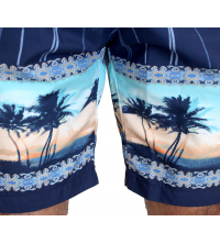 short de bain pour hommes a séchage rapide motif  tropical