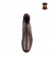 Bottines hommes marron